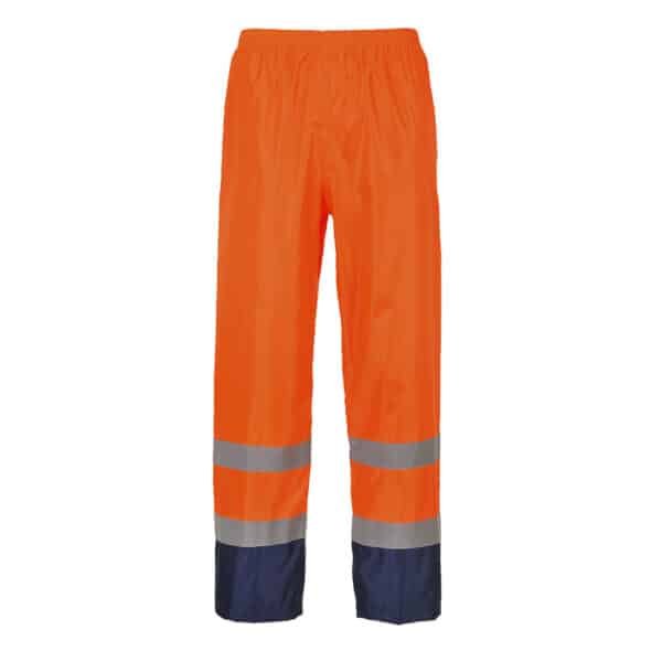 VETEMENT DE TRAVAIL - PANTALAN DE PLUIE HAUTE VISIBILITE ORANGE HOMME - H444