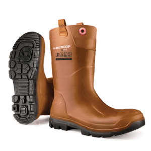 BOTTES DE SECURITE MARRON - BOTTES DUNLOP RIGAIR PRO FUR