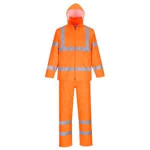 VETEMENT DE TRAVAIL – ENSEMBLE DE PLUIE HAUTE VISIBILITE – H448